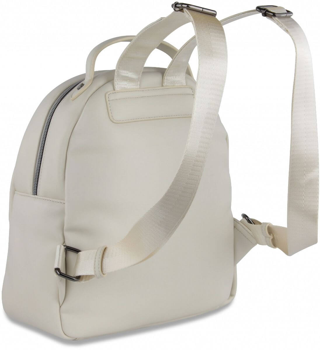 Дамска кожена раница Bugatti Cara Small, бяла