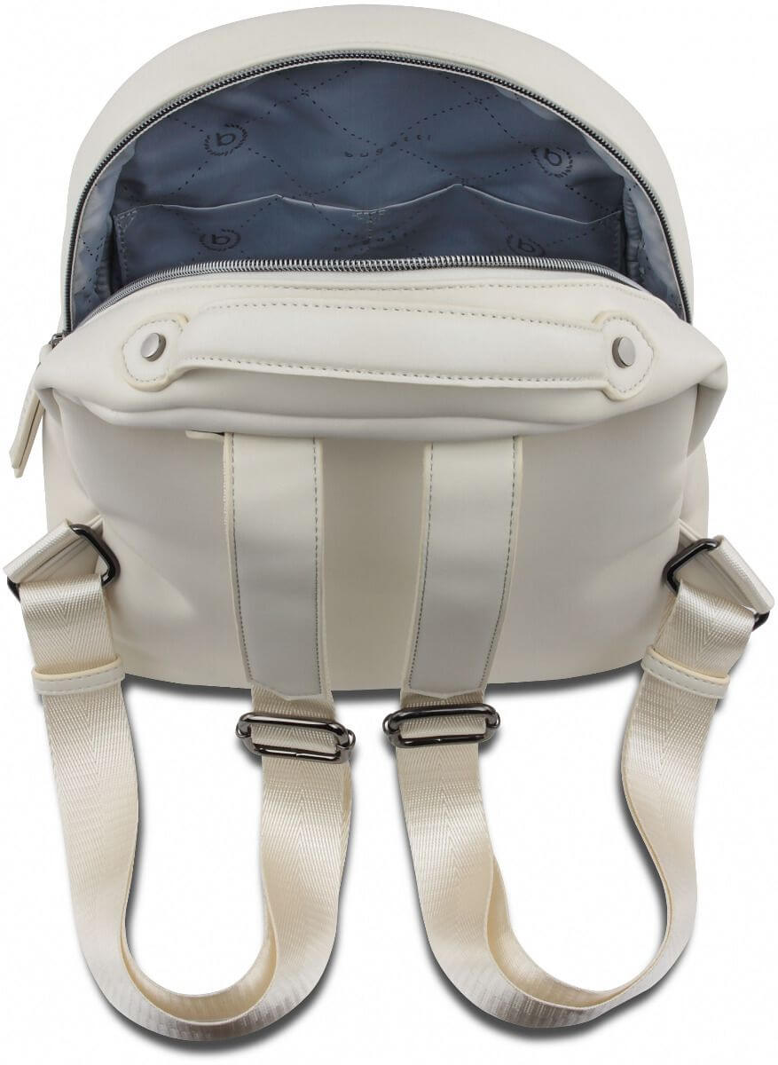 Дамска кожена раница Bugatti Cara Small, бяла