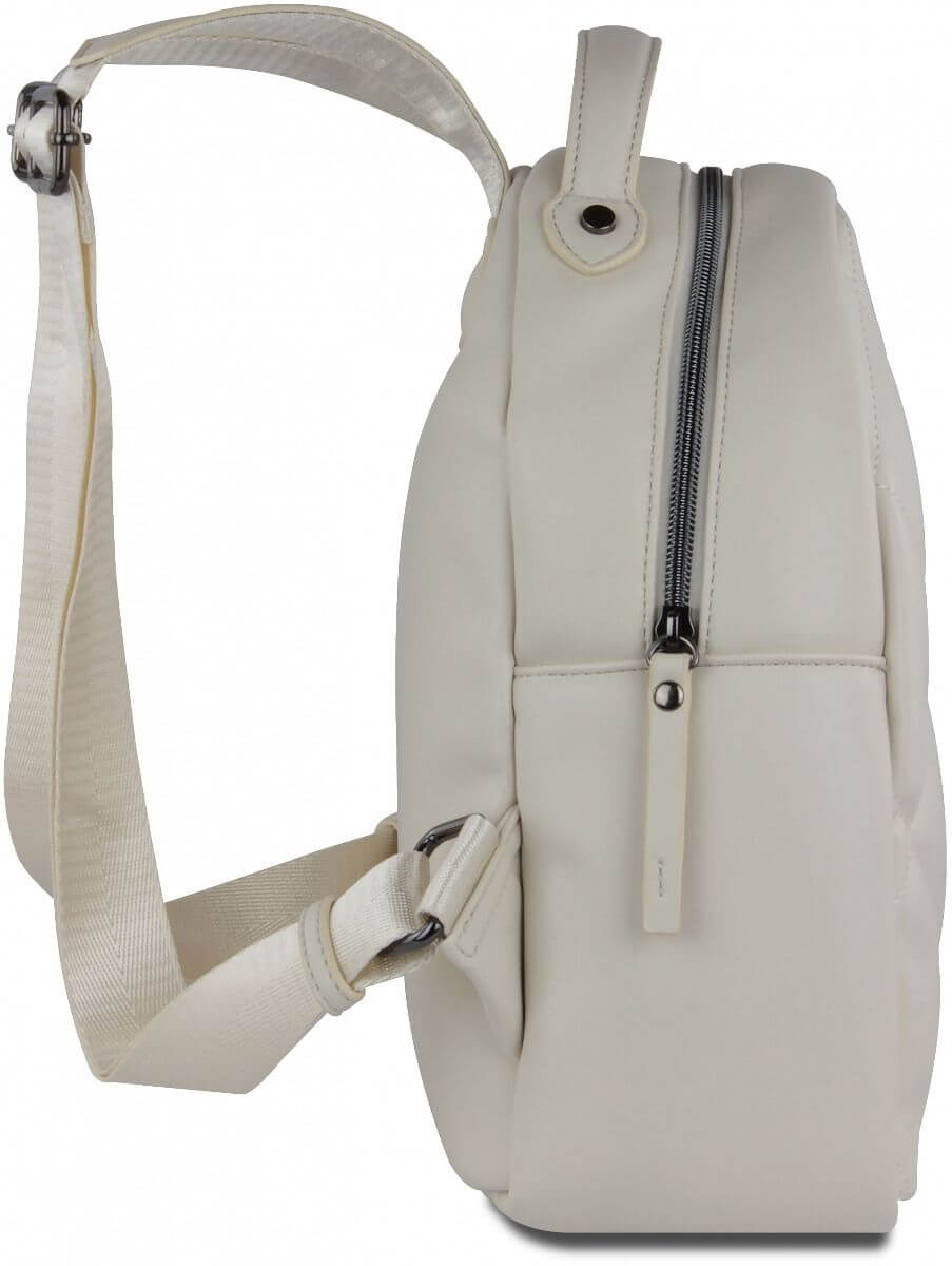 Дамска кожена раница Bugatti Cara Small, бяла