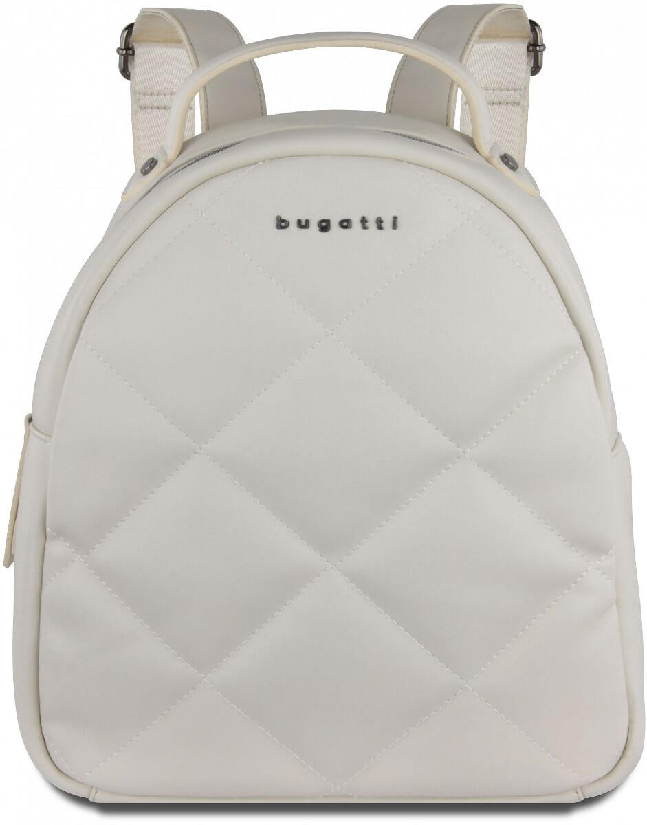 Дамска кожена раница Bugatti Cara Small, бяла