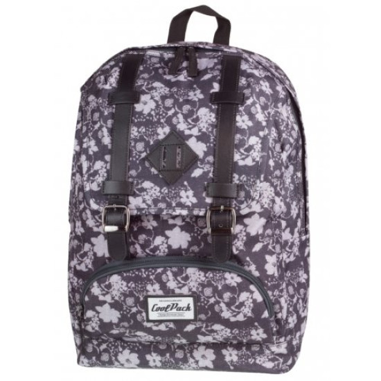 Ученическа раница Coolpack city black  white flowers 72212