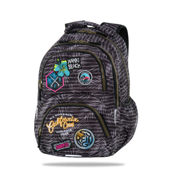 Ученическа раница dart badges g`grey B19155