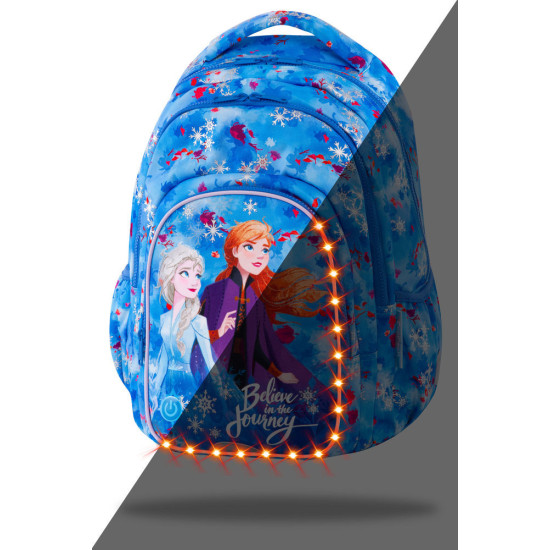 Ученическа светеща раница spark l frozen dark led B45306
