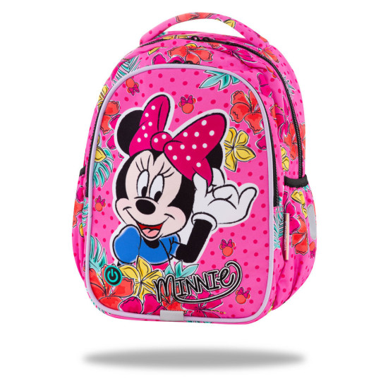 Ученическа светеща раница с led светлини joy s minnie tropical B47301