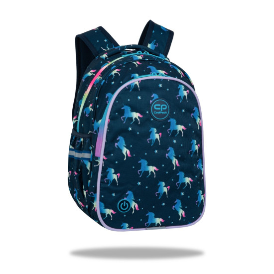 Светеща ученическа раница Coolpack jimmy blue unicorn F110670
