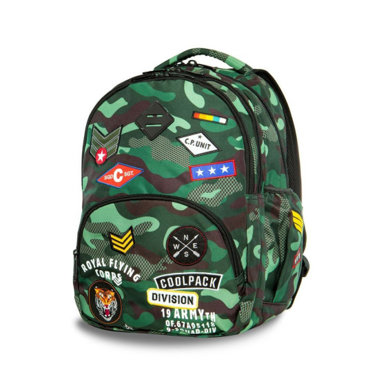 Bentley раница camo green badges A16110