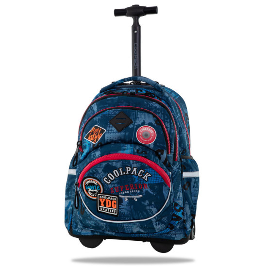 Ученическа раница на колела starr badges b`blue B35154