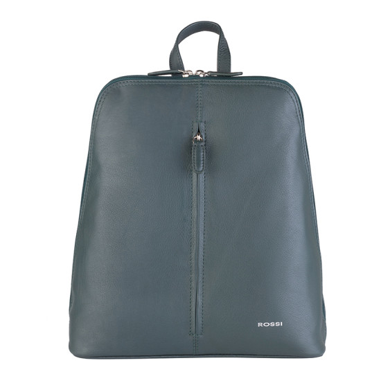 Rossi RSL65133 Зелена дамска раница от естествена кожа
