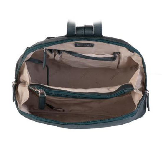 Rossi RSL65133 Зелена дамска раница от естествена кожа